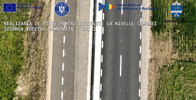 Realizarea de piste pentru biciclete la nivelul comunei Șotânga, județul Dâmbovița - Lot 1